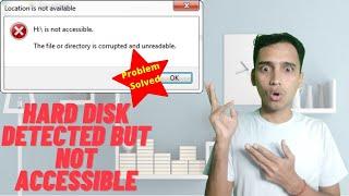 Hard Disk Detected But Not Accessible | Hard Disk Not Detected |Hard Disk Problem | Swipro Tech