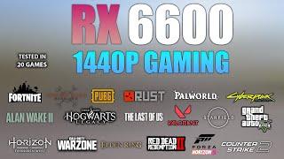 RX 6600 : Test in 20 Games at 1440p - RX 6600 Gaming