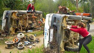 The Girl Found an Abandoned Overturned Truck - Restoration and Repair