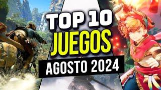 TOP 10 ⭐ NUEVOS JUEGOS en AGOSTO 2024 Para PC, PLAYSTATION, XBOX, SWITCH.