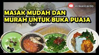 Vlog #16 Masak takjil, bikin sambal, bakar ikan asin dan masak kangkung untuk buka puasa #dailyvlog