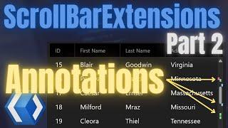 WinUI 3 | ScrollBar Extensions Annotations | WinAppSDK | XAML | C# | .NET | UWP | WPF | AK.Toolkit