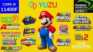 YuZu EA - 15 Super Mario Games Tested - GTX 1050ti + i5 11400F