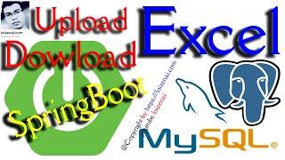 SpringBoot RestAPI Upload/Import (Download/Export) Excel file to MySQL PostgreSQL database with Ajax