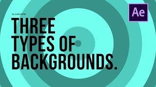 3 Types of Animated Backgrounds | After Effects Motion Graphics Tutorial