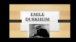 EMILE DURKHEIM (SOCIOLOGY)#KPSC CDPO EXAM CLASS# French Sociologist