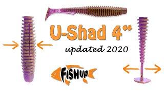 FishUp U-Shad 4" NEW! Игра приманки под водой