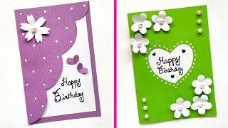  Happy Birthday Greeting Card  | 2 Birthday Card Ideas | How to make Easy Beautiful Birthday Card