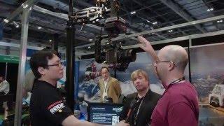 Newsshooter at BVE 2016: Flowcine black arm for vehicle mounting brushless gimbals