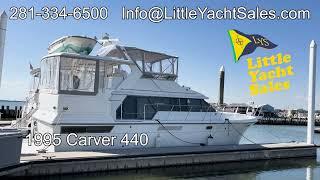 [BOAT TOUR] - One Owner 1995 Carver 440 - Little Yacht Sales