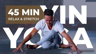 Yin Yoga Full Body: 45 Min Deep Stretch & Relaxation with Travis Eliot