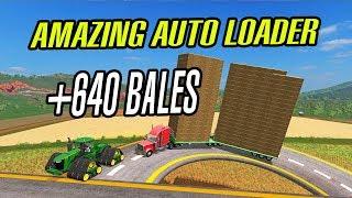 Farming Simulator 17: Crazy Auto Loader Trailers!!! +640 Bales Capacity!!!️