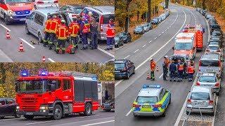 [FEUERWEHR KARLSRUHE IM EINSATZ] - EINSATZKRÄFTE befreien ROLLSTUHLFAHRER nach UNFALL - | BLAULICHT