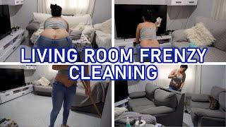 LIVING ROOM FRENZY CLEANING POWER HOUR SLIP