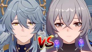 E0S0 Sunday vs E1S1 Bronya Showcase Comparison | Honkai: Star Rail 2.7