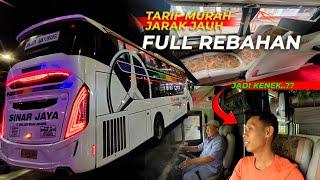 JADI KENEK CAPEK JUGA!! -  KURSI REBAHAN BUS SINAR JAYA BANYUWANGI JAKARTA SUITES CLASS