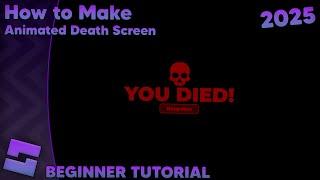 How to Make an Animated Death Screen in Roblox Studio // 2025