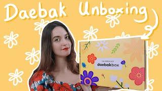 Unboxing the Daebak Box Spring Concept Box   Korean Subscription Box