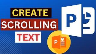 How to create vertically scrolling text in PowerPoint, like movie credits