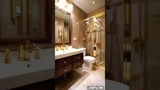 Amazing Washroom With GOLDEN Fittings