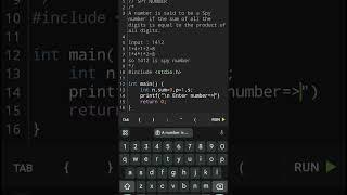 Spy number| C programming #education #pogramming #coding