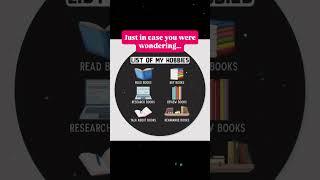 Just in case you were wondering here are some of my hobbies  #booktube #booktok #books #hobbies
