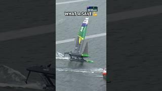 WHAT A SAVE from the Australians  #SailGP #racing #sailing #capsize