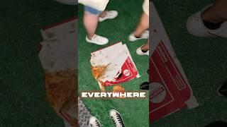 🫣Festival waste everywhere Pizza boxes at Nos Alive in Lisbon #pizza #festival #waste