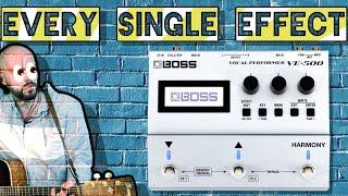 Every single effect presented on Boss VE 500 Vocal Performer