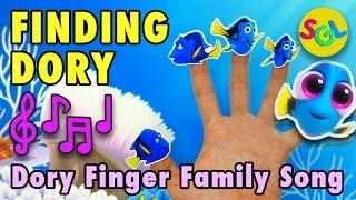 Finding Dory Finger Family Nursery Rhymes Song for Kids: Baby Dory & Other Finger Family Fishes