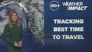 California Weather: Atmospheric river storms and holiday travel