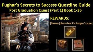 Fughar's Secrets to Success Questline Guide Part 1 to get "[Season] Boss Gear Exchange Coupon"