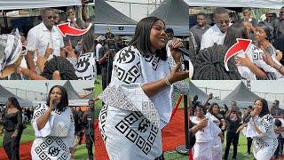 Empress Gifty Performance That Put Smile on John Dumelo & Wife Face again at his Father’s Funeral