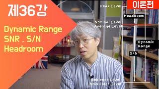 [음향강좌/음향강의] 제36강/이론편/Dynamic Range, Headroom, SNR에 대해서 정확히 알자!