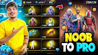 Free Fire Jash Challenged Me To Make This NOOB I’d PROIn 11 Minutes⏰ in 9999 -Garena Free Fire