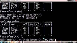 RDBMS MySql Beginner - 1 DDL,create database,create table,alter and drop in Hindi