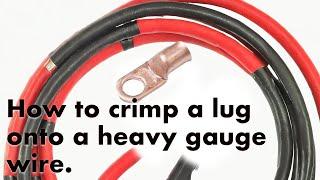 Battery wires are too expensive! How to build custom heavy gauge wire for your DIY solar setup.