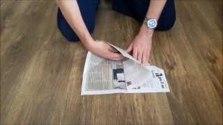 How to fold a newspaper to a box?