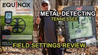 How to Set up the MINELAB EQUINOX 600 for Metal Detecting in the Old Tennessee Woods