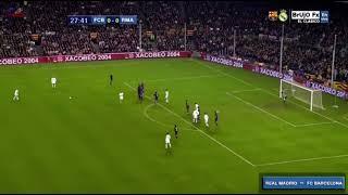 Barcelona vs Real Madrid : Roberto Carlos free kick