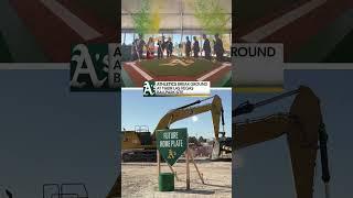 The Athletics have officially broken ground in Las Vegas  #athletics #mlb