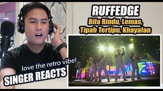 Ruffedge - Bila Rindu, Lemas, Tipah Tertipu, Khayalan #AME2018 | SINGER REACTION