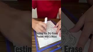 Testing the Dry Erase Pocket with a Maze