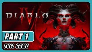 DIABLO 4 Gameplay Walkthrough Part 1 FULL GAME [4K 60FPS XBOX SERIES X] - No Commentary