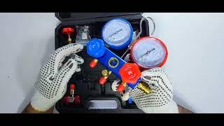 Unboxing AC Diagnostic Manifold Gauge Set for R410A R22 R134A HVAC