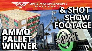 AMMO PALLET WINNER ANNOUNCEMENT & Fun at SHOT SHOW 2022