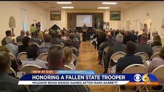 Henrico bridge dedicated in honor of fallen trooper Mark Barrett