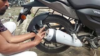 TVS RAIDER 125| TYRE HUGGER INSTALLATION WITH FULL DETAILS