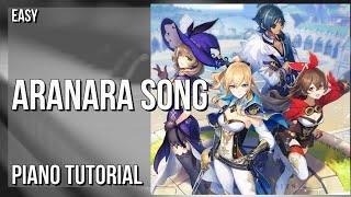 How to play Aranara Song (Genshin Impact) by Yu Peng Chen on Piano (Tutorial)