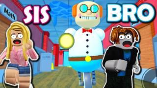 WE ESCAPE SCHOOL!! [Bro and Sis] *ROBLOX FULL GAME + FINAL BOSS!!*